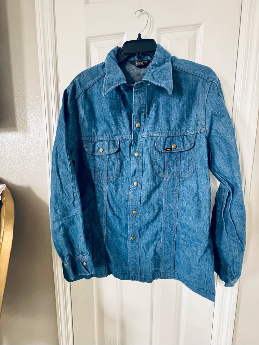 Lee Men's Light Blue Denim Shirt Jacket